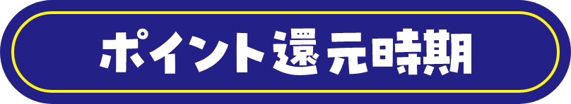 ポイント還元時期